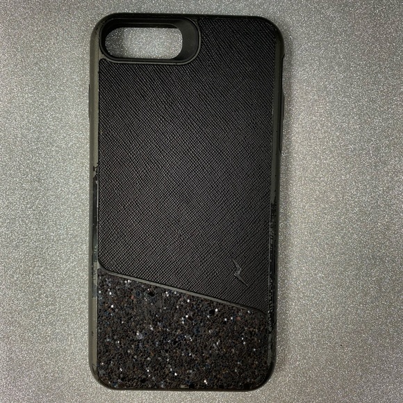 Black Glitter magnetic case iPhone 7 Plus